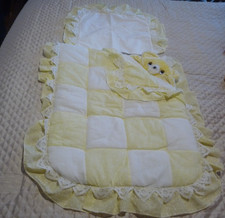 Vintage babies pram quilt and