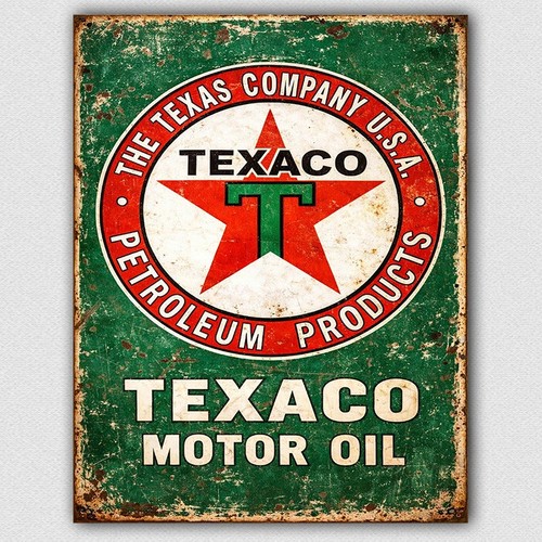Texaco motor oil sign - texaco,