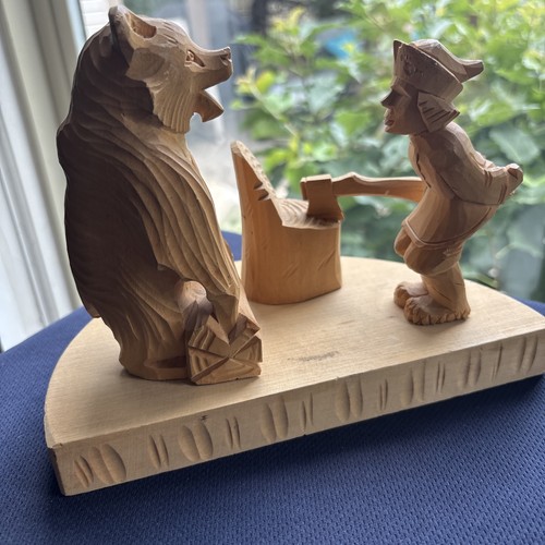 Vintage hand carved - vintage, wood