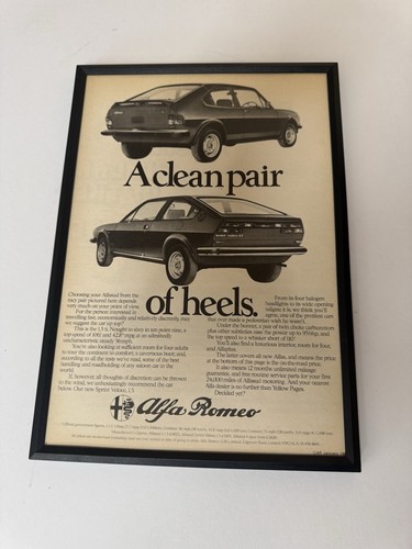 Framed 1980 alfa romeo alfasud - 1980,
