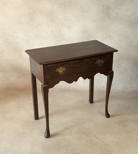 Georgian style oak lowboy - oak,