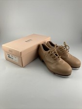 New (Size 12) BLOCH Tan TapFlex Split Sole Lace Up Jazz Tap Shoes S0388G
