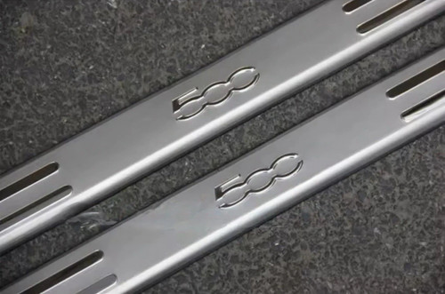 2pcs fiat 500 stainless - stainless, steel