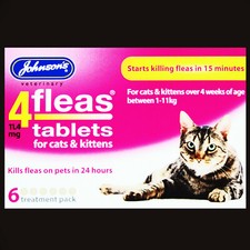 JOHNSONS 4FLEAS 6 TABLETS FOR