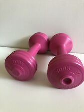 Dumbell Weights Pair of York vinyl plastic coated type 2 x 1.5 kg Canada