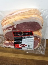 Smoked Rindless Back Bacon 2.27kg Large Catering Size 50 Thick Slices Pork Meat