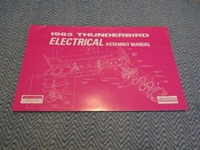 1963 FORD CAR ELECTRICAL ASSEMBLY MANUAL SALE PRICE NICE