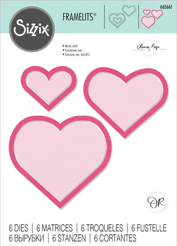 Sizzix framelits heart frames - framelits,