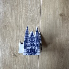Sargadelos Santiago de Compostela Cathedral Porcelain Sculpture Blue And White