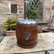 Vintage Oak & Chrome Tea