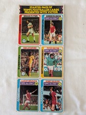 Rare Topps Football Cards Starter Pack 1979 - Uncut - VGC - Shilton - Dalglish