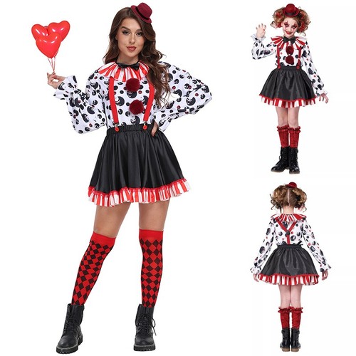 Girl womens jester costume set - womens,