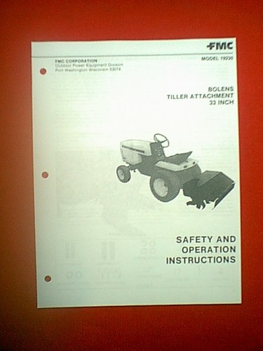Bolens tractor tiller - bolens, 33"