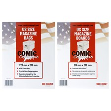 Comic Concept Comic Bags and Backing Boards -- US MAGAZINE Size -- Great Value!!