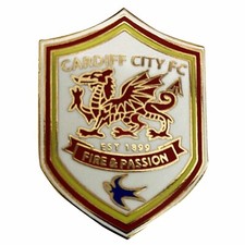 New Cardiff City Crest Pin