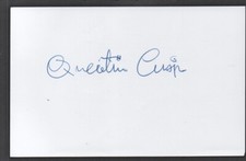 Quentin Crisp authentic signed