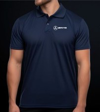 Mercedes styled quality Polo Shirt 100% Polyester. Vinyl Pocket Logo.?.