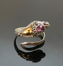 ANTIQUE GENUINE AMETHYST 18K