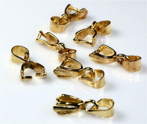 Pendant pinch bails 15mm - bails,