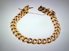15ct gold curb link bracelet