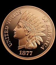 1 Oz  Copper .999 Fine Round