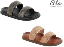 Ella Beach Sandals Diamonte