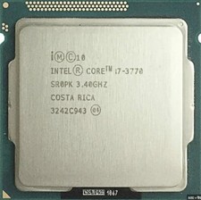 Intel CPU Core i7-3770 3.4GHZ
