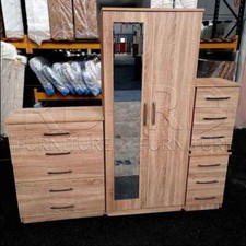 Wardrobe Set Bedside Bedroom