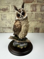 Vintage Owls Ornament Country Artists Hand Painted Available Worldwide 9” Tall 