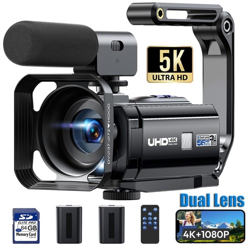 Camcorder 56mp dual lens - dual,