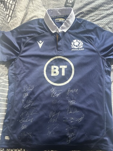 Scotland rugby shirt - shirt, signed
