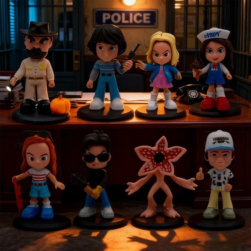 8pcs stranger things pvc - stranger,