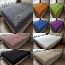 Teddy Fleece Fitted Sheet Thermal Sheets Single Double King Super King