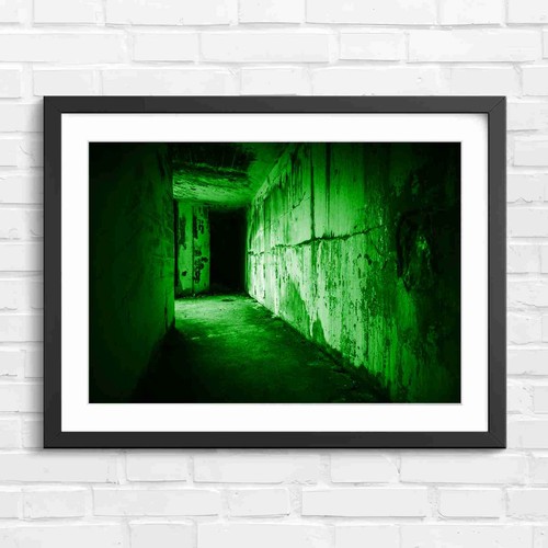 Dark abandoned bunker - dark,