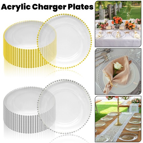 Charger plates round - plates, 13"