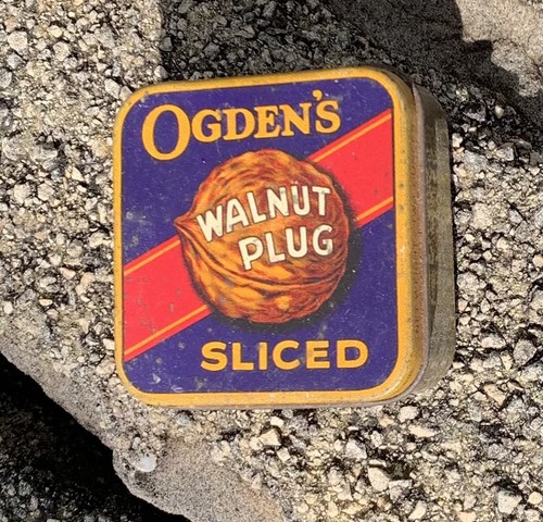 Vintage ogden walnut plug - ogden’s,
