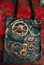 STEAMPUNK COGS POLYCOTTON