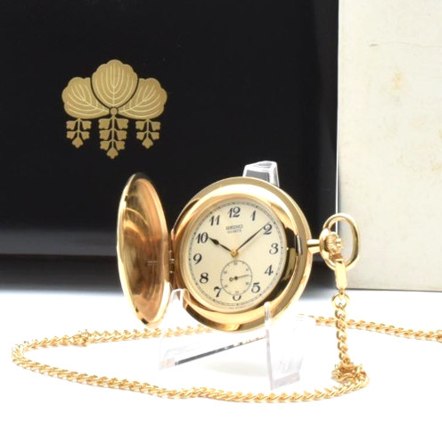 Seiko 7n07 0010 gold pocket - gold,