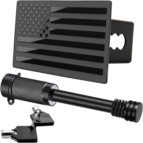 American flag trailer hitch - american,