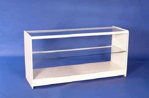 White glass one shelf - one,