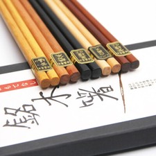 5 Pairs Reusable Wooden