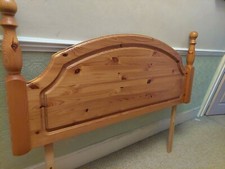 Solid Pine Headboard 4ft 6inch Double Bed Size. Used But Very Good Condition 