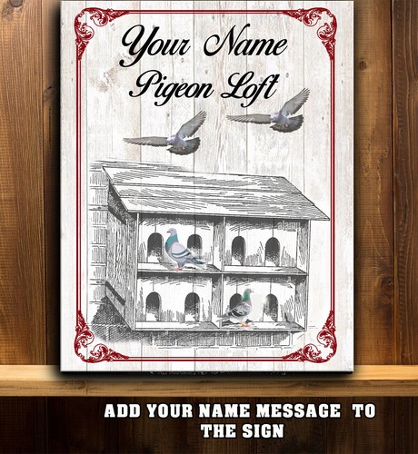 Personalised pigeon loft pen - ,