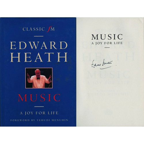 Edward heath signed book - edward,