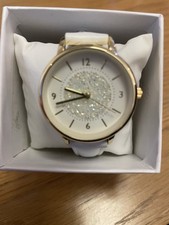 Secret Dreams Watch White With Gold Coloured Trim And Sparkly Face