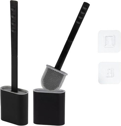 Toilet brush and - and, holder