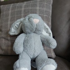 Mothercare bunny soft toy grey