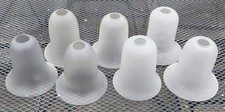 Variety Of Frosted Vintage Tulip Glass Lamp Shades X 7