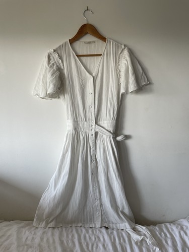Sessun velha white cotton midi - sessun,