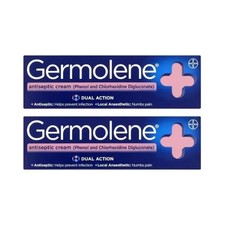 2x Germolene Antiseptic Cream Local Anaesthetic 55g - Helps Prevent Infections